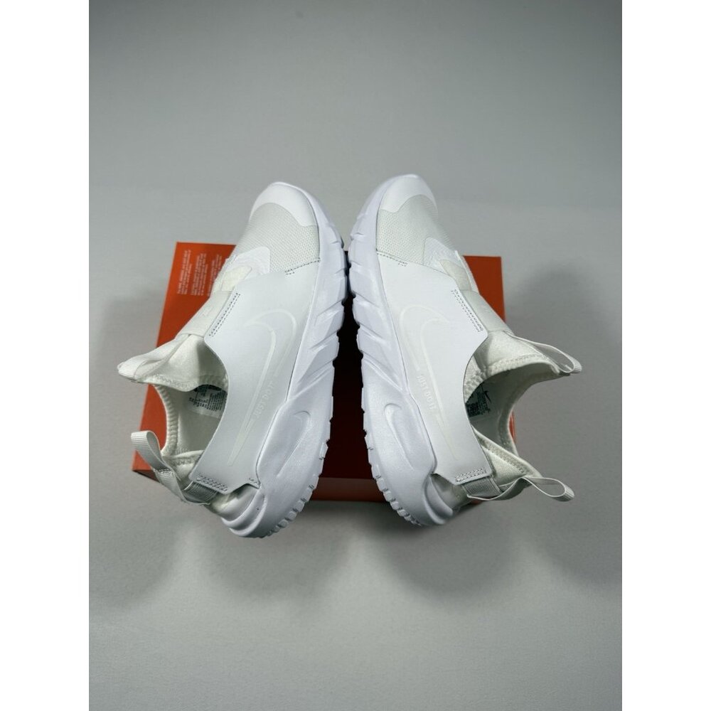 New Youth Size 7Y (GS) - Nike Flex Runner 2 Low Triple White DJ6038 100 - Picture 5 of 10